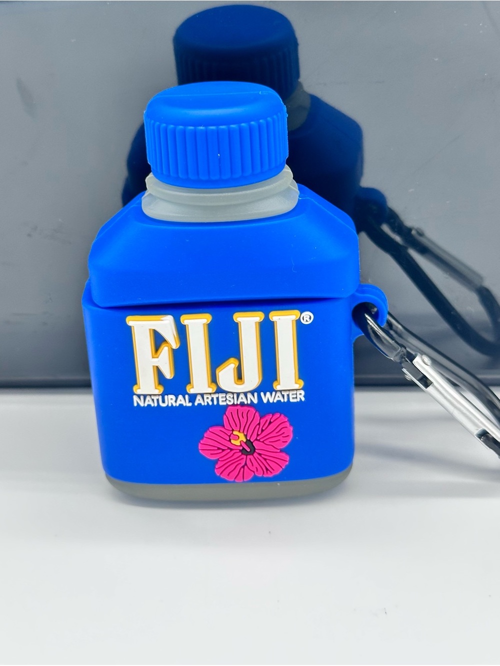 Cute Fiji Water Bottle Case Compatible with AirPods 1st & 2nd Gen + Clip